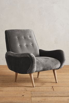 Slub Velvet Losange Chair - Image 0