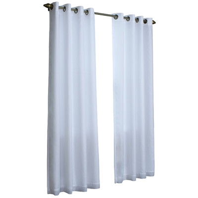 Thermavoile Lined Grommet Single Curtain Panel 84" - Image 0