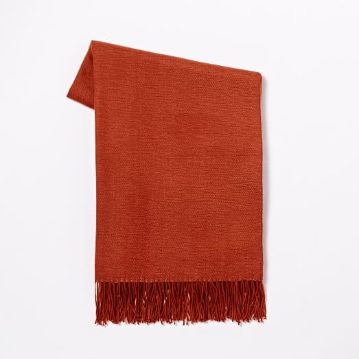 Warmest Throw - Yarn Dyed - Red - Image 0