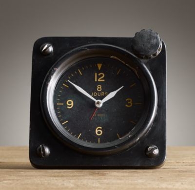 1950S FRENCH FLIGHT DECK 8-DAY CLOCK - Image 0