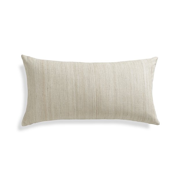 Michaela Sesame Pillow with Feather-Down Insert - Image 0