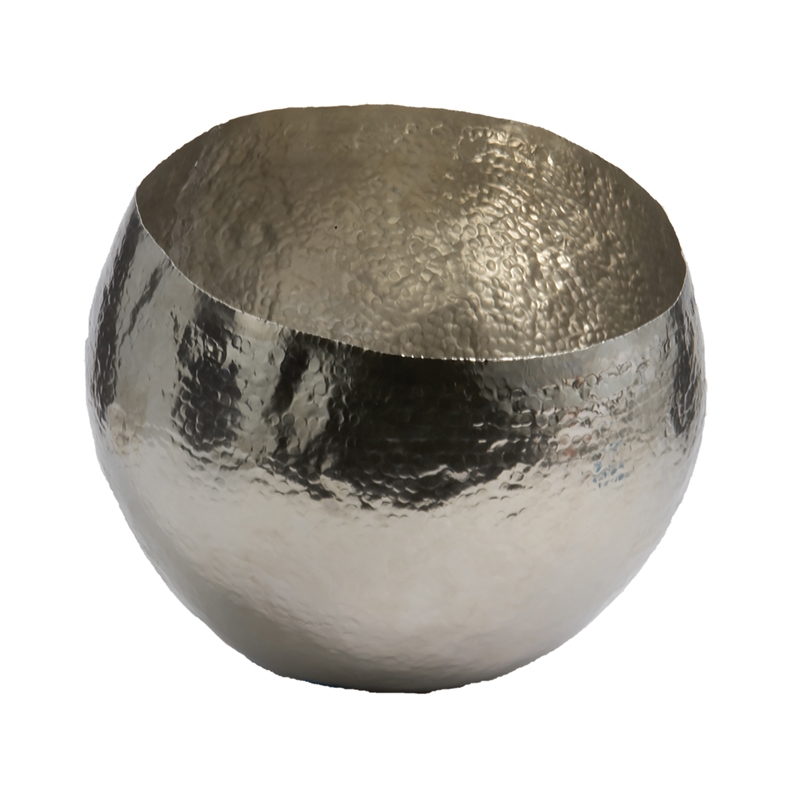Hammered Nickel & Brass Bowl Sm - Image 0