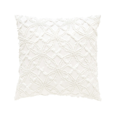 Candlewick Cotton Throw Pillow - 18" - Feather / Down insert - Image 0