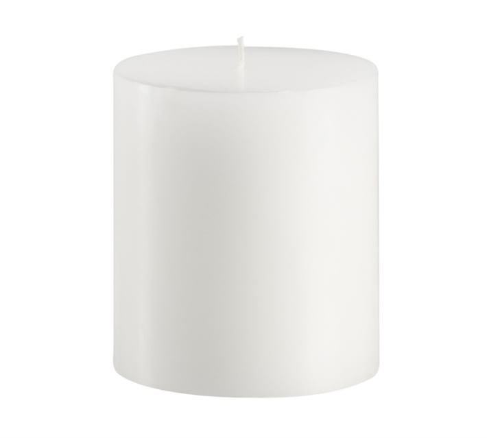 PB Pillar Candle - White - 4" x 4.5" - Image 0