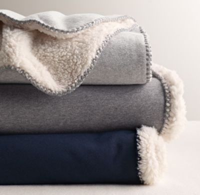 Reversible sherpa bed throw - Image 0