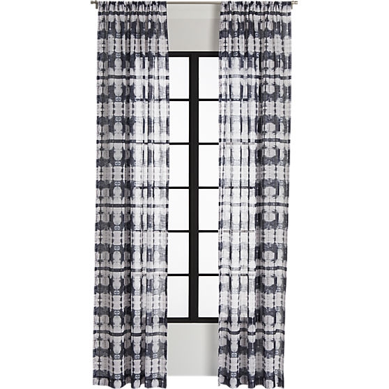 Tie-dye pocket curtain panel 48"x120" - Image 0