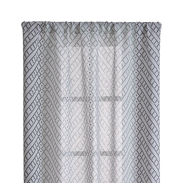 Lorena Blue Chevron 48"x96" Curtain Panel - Image 0