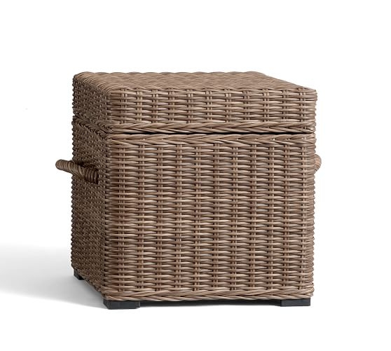 Torrey All-Weather Wicker Cube - Natural - Image 0