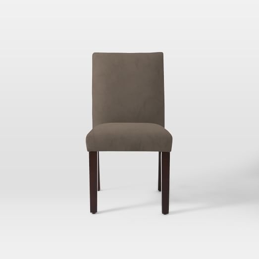 Tailored Dining Chair - Performance Velvet, Otter - Image 0