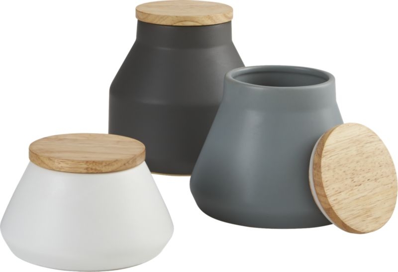 3-piece neutral canister set - Image 0