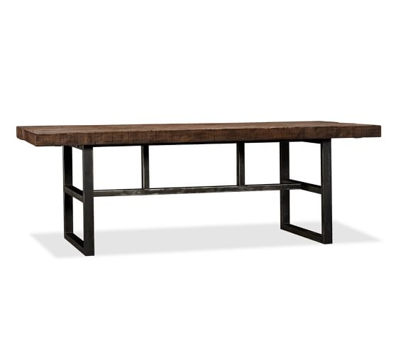 Griffin Reclaimed Wood Fixed Dining Table - Image 0