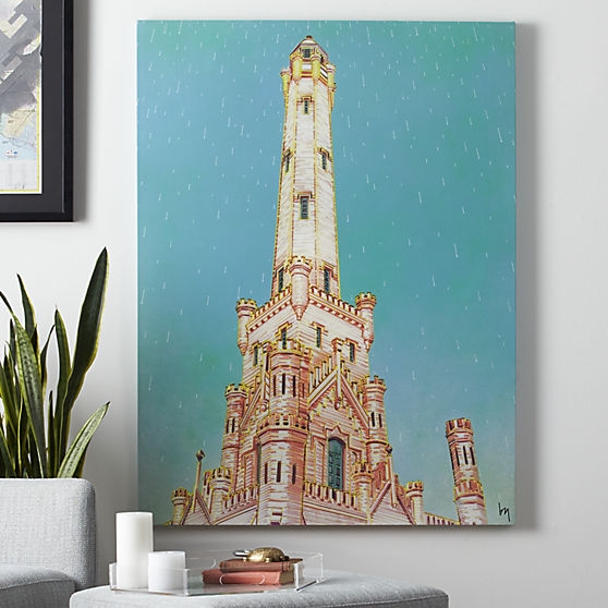 Water tower print - 36x48 - Unframed - Image 0