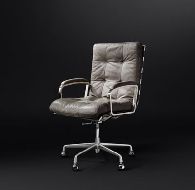 ROSSI LEATHER DESK CHAIR - Image 0