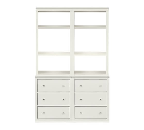 Logan Open Bookcase with Drawers - Image 0