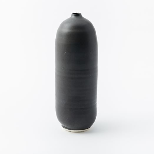 Judy Jackson Bottle Vase, Tall, Black - Image 0