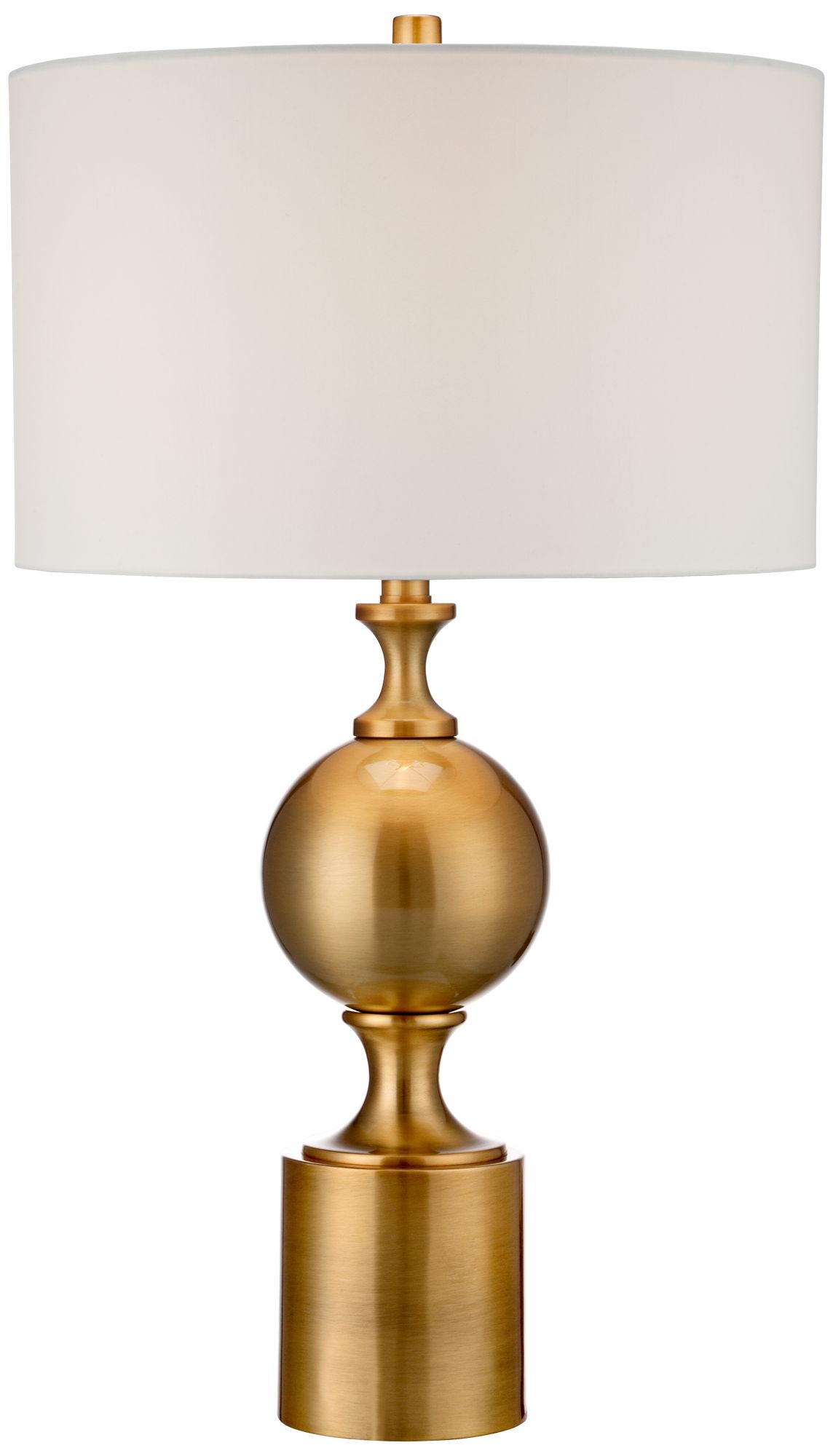 Possini Euro Cyrus Brass Sphere Table Lamp - Image 0