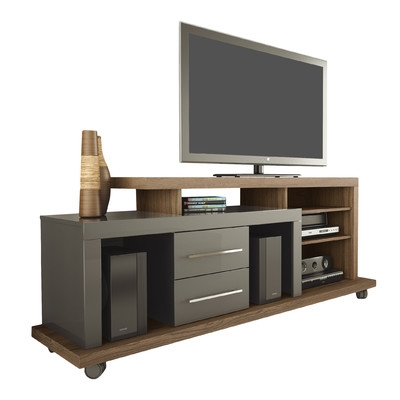 Empire TV Stand- Chocolate and Onyx / Pro Touch - Image 0