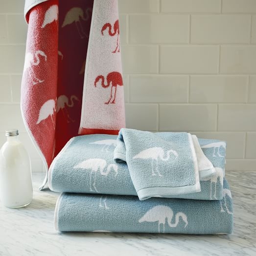 Flamingo Jacquard Towels - Image 0