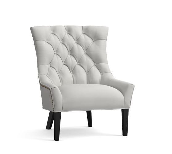 HAYES TUFTED UPHOLSTERED ARMCHAIR - Image 0