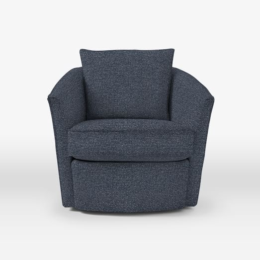 Duffield Swivel Chair -Chenille Tweed, Nightshade - Image 0