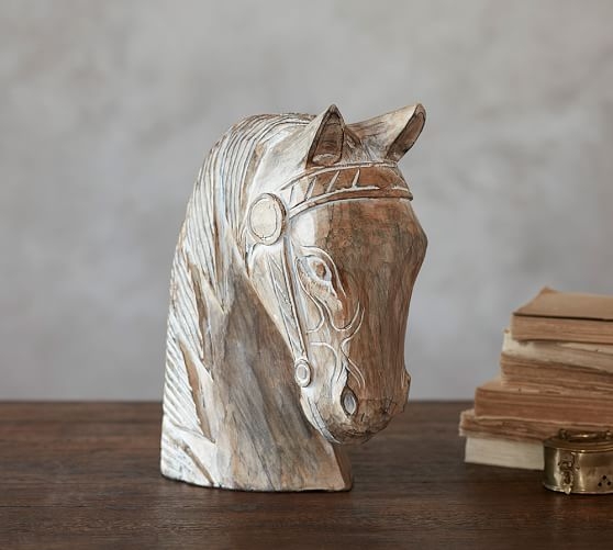 Weathered Wood Horse Head - Image 0