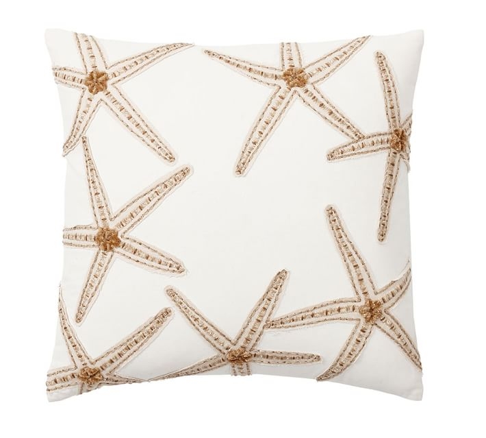 CAICOS STARFISH EMBROIDERED PILLOW COVERS - Image 0