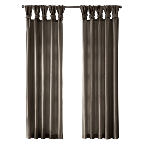 Emilia Single Curtain Panel - Gray , 95" - Image 0