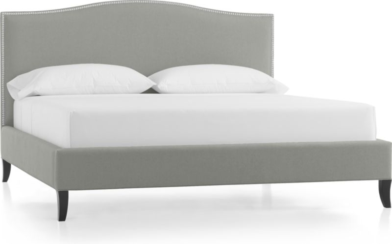 Colette Upholstered King Bed - Fog - Image 0