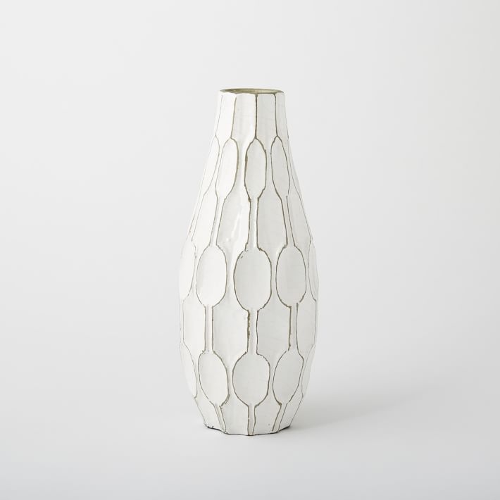 Linework Vase, Honeycomb, Tall Teardrop - Image 0