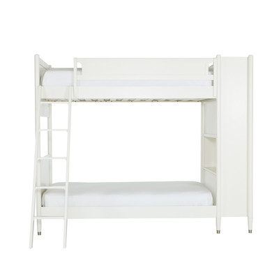 Mid-Century French White Library Bunk Bed - Image 0