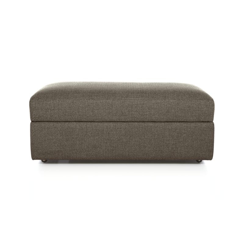 Lounge II Petite Ottoman and a Half with Casters - Truffle - Image 0