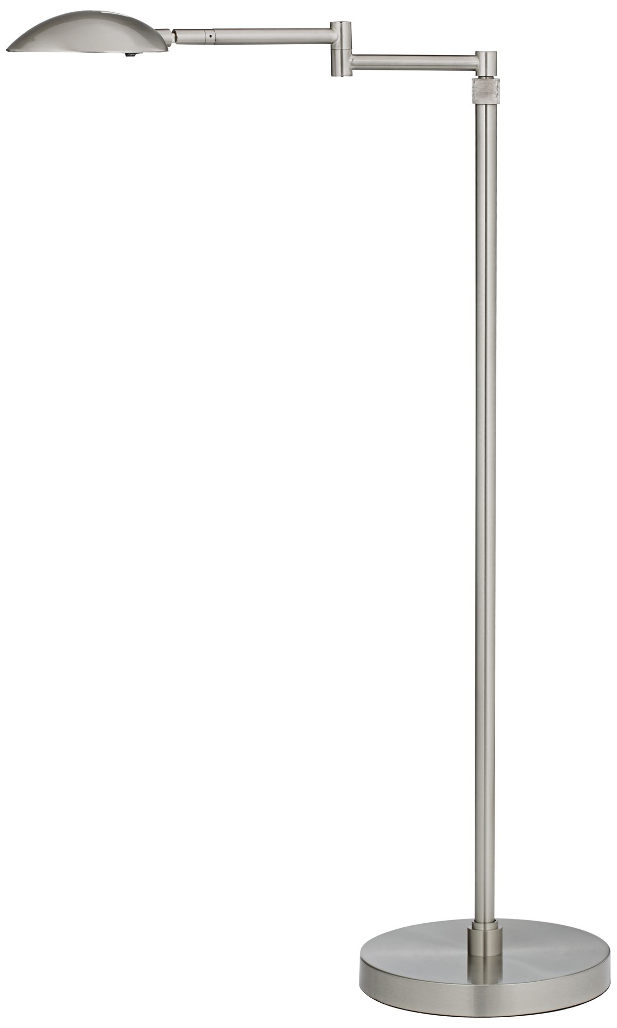 Possini Euro LED Eliptik Brushed Steel Floor Lamp - Image 0