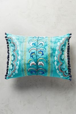 Seraphita Pillow - 14x20 - Turquoise - Polyfill insert - Image 0
