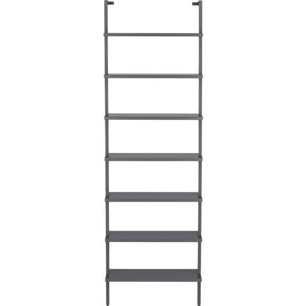 Stairway Wall Mounted Bookcase - Grey - 96" - Image 0