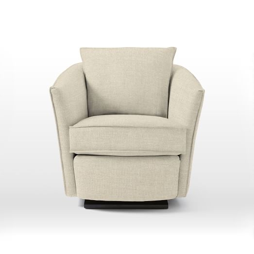 Duffield Glider Chair - Brushed Heathered Cotton, Flax - Image 0