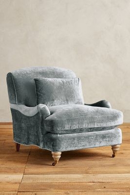 Slub Velvet Glenlee Chair - light mint - Image 0