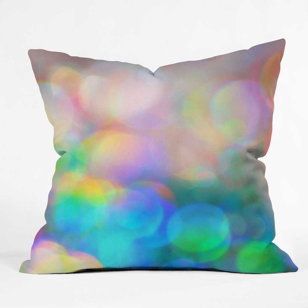 COLOR ME HAPPY Throw Pillow - 16" x 16" with insert - Image 0