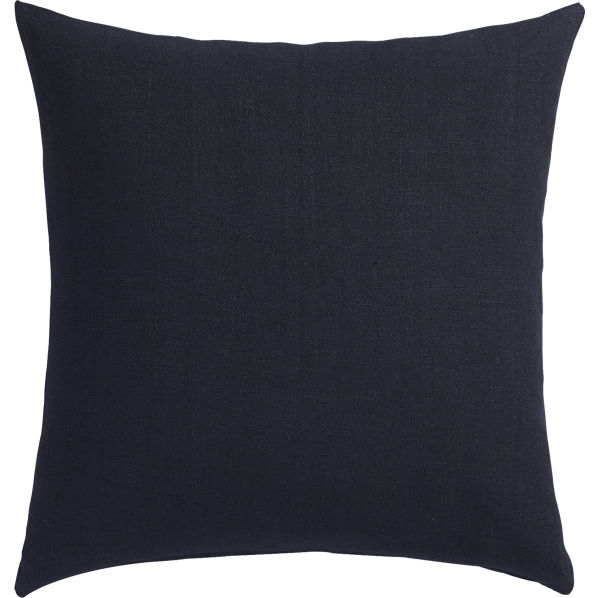 Linon navy 20" pillow with insert - Image 0