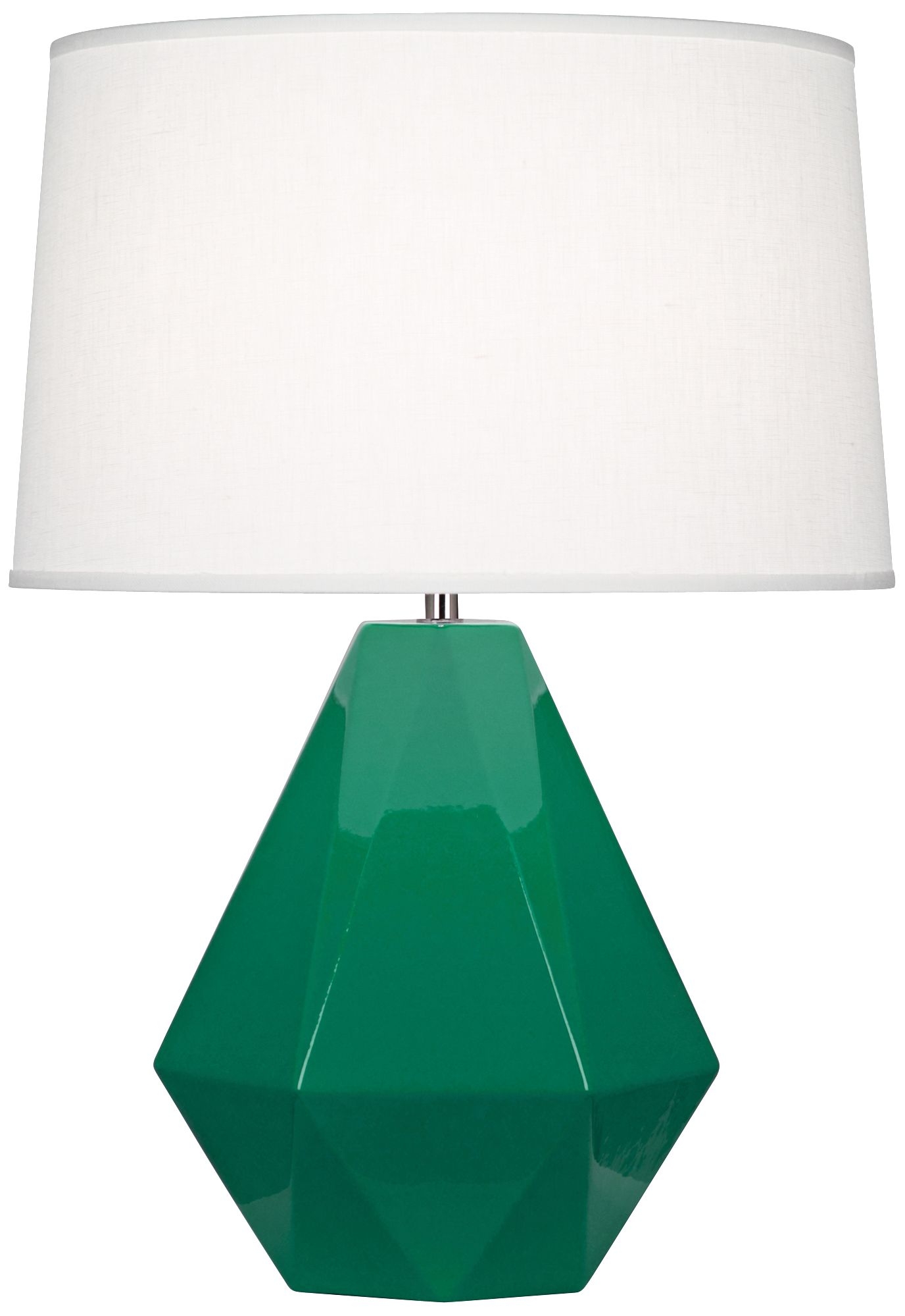 Emerald Glazed Table Lamp - Image 0