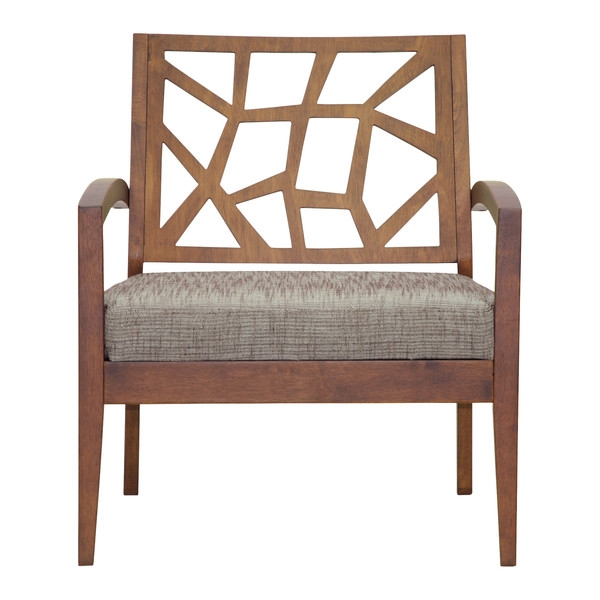 Baxton Studio Jennifer Twill Arm Chair - Image 0