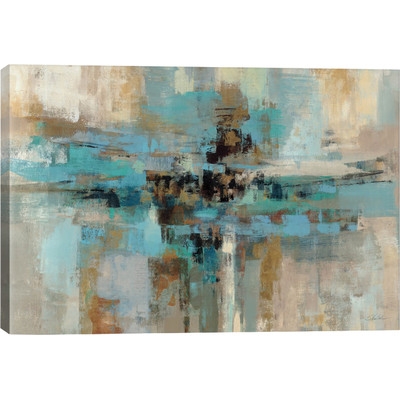 "Morning Fjord" Graphic Art - 26" H x 40" W x 1.5" D - Unframed - Image 0