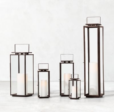 AMALFI LANTERN - WEATHERED BRONZE-Large - Image 0