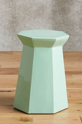 Lacquered Bead Side Table- Mint - Image 0