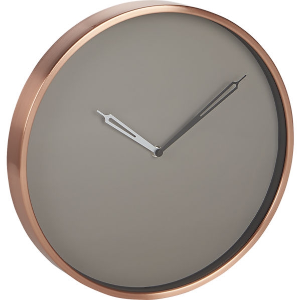 copper wall clock - Image 0