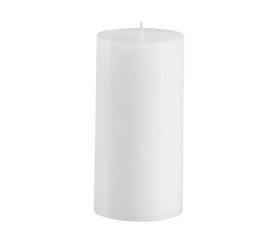 PB Pillar Candle - White - 3" x 6" - Image 0