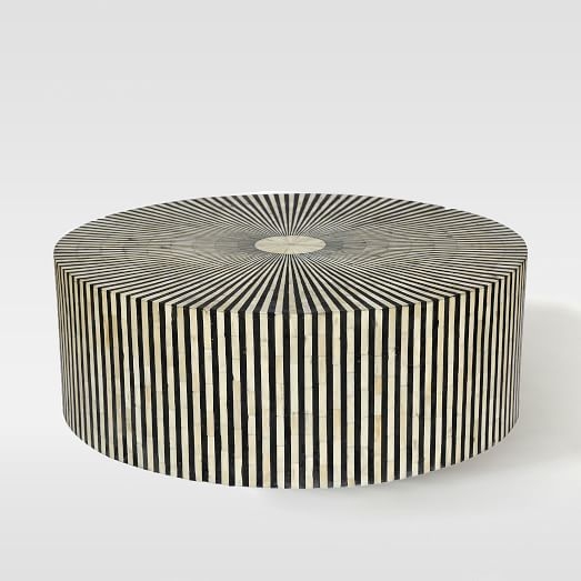 Stripe Inlay Coffee Table - Image 0
