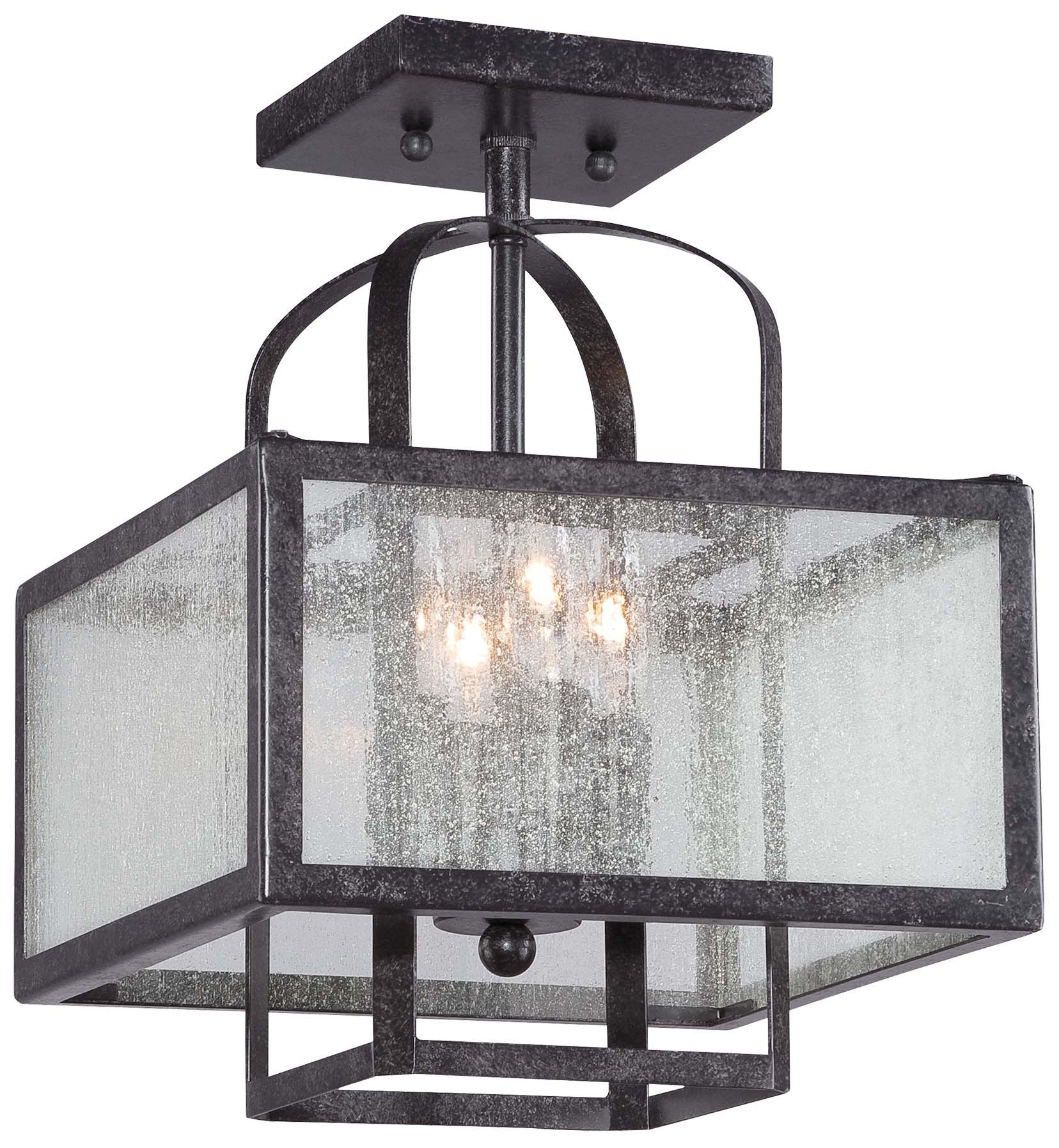 Minka Camden Square 11" Wide Charcoal Ceiling Light - Style # 5K237 - Image 0