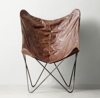 TYE LEATHER BUTTERFLY CHAIR - Image 0