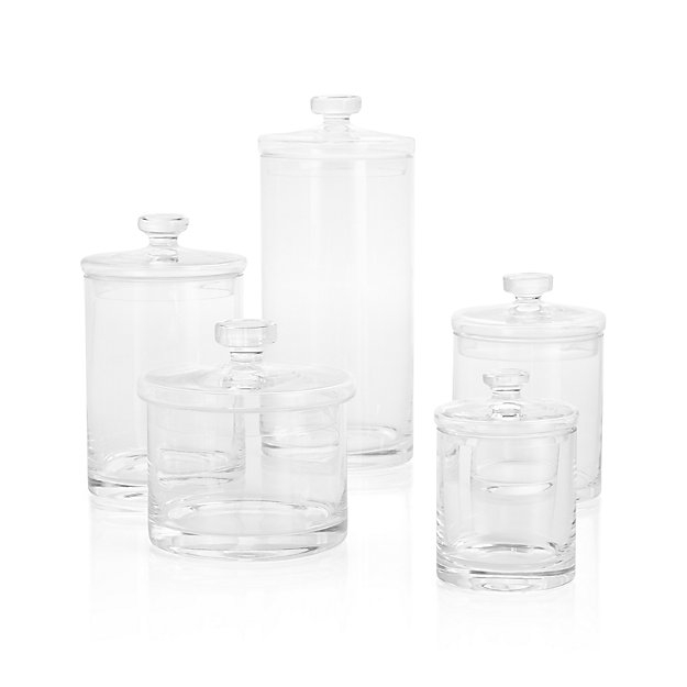 Set of 5 Glass Canisters - Image 0