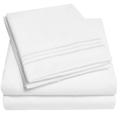 1800 Series 1800 Thread Count Sheet Set-King-White - Image 0